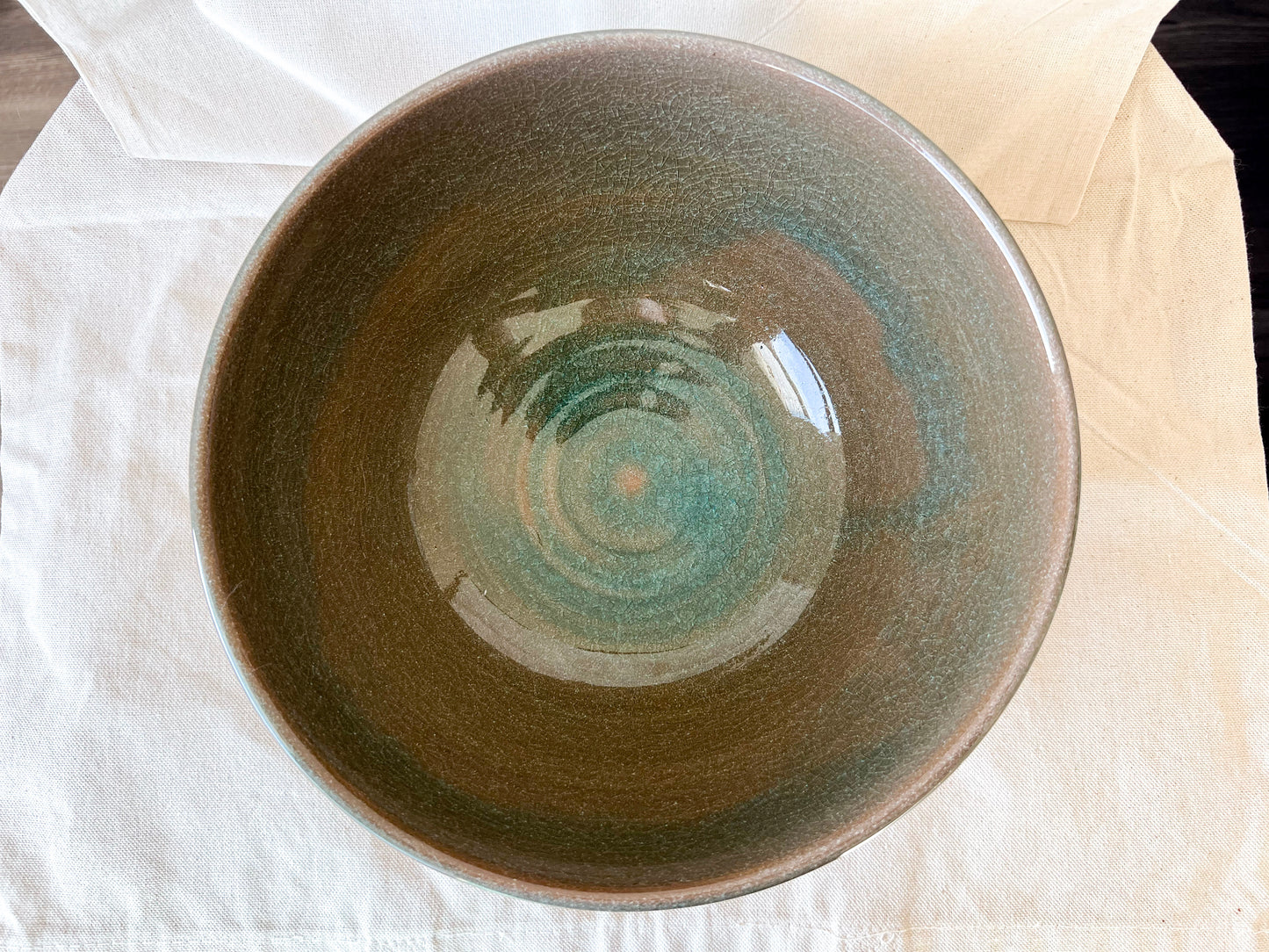 Sea Glass Serving Bowl