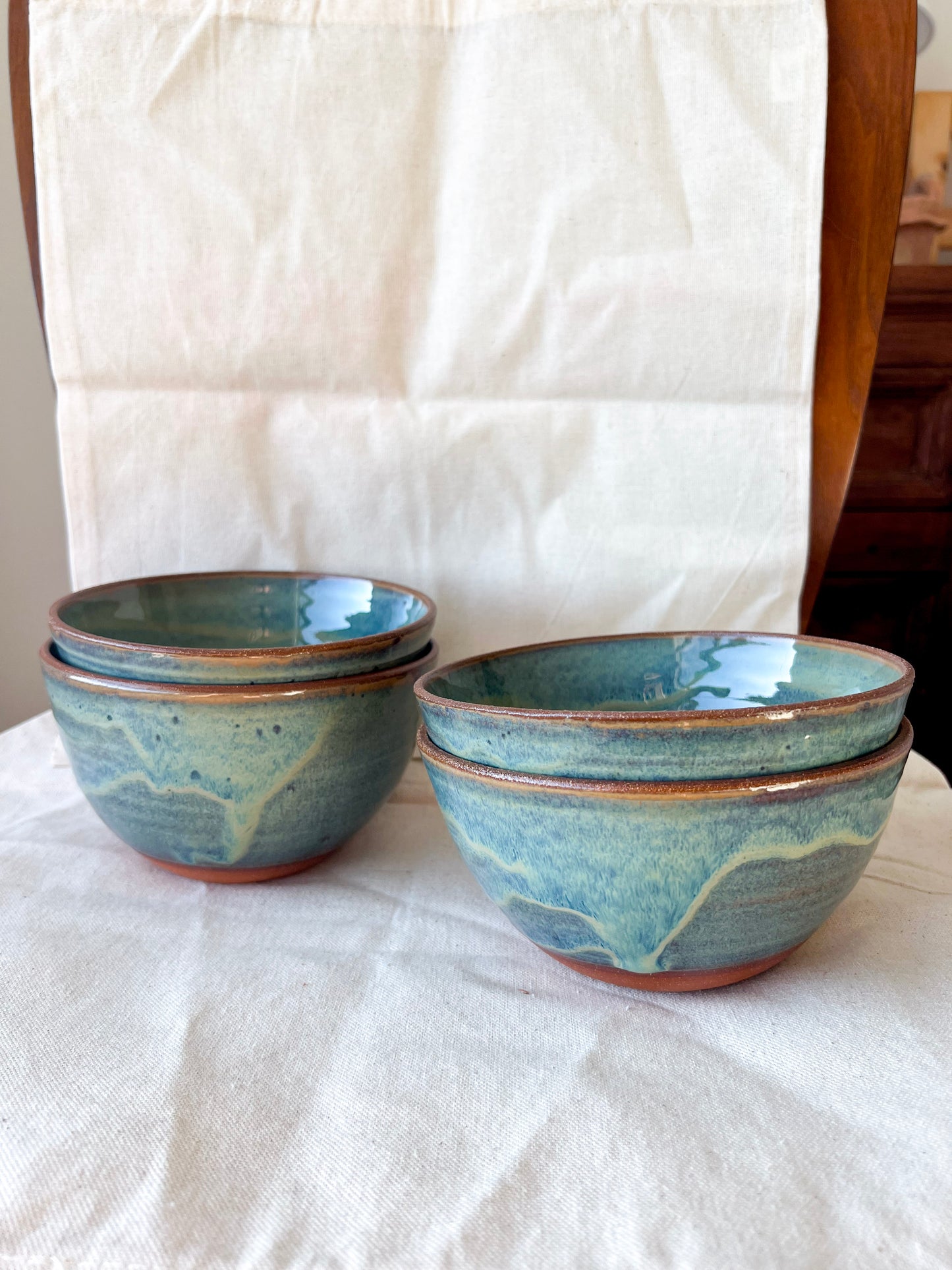 Ocean Bowls - Unglazed Rim (Seconds)