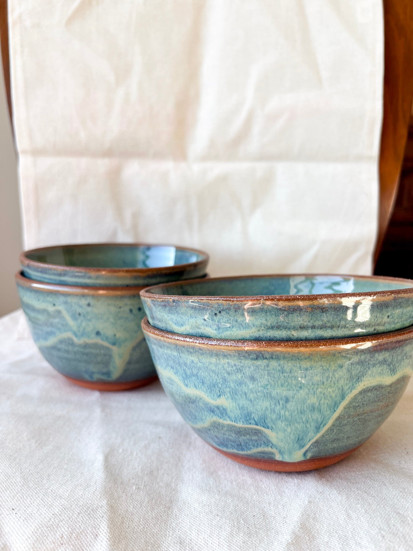 Ocean Bowls - Unglazed Rim (Seconds)