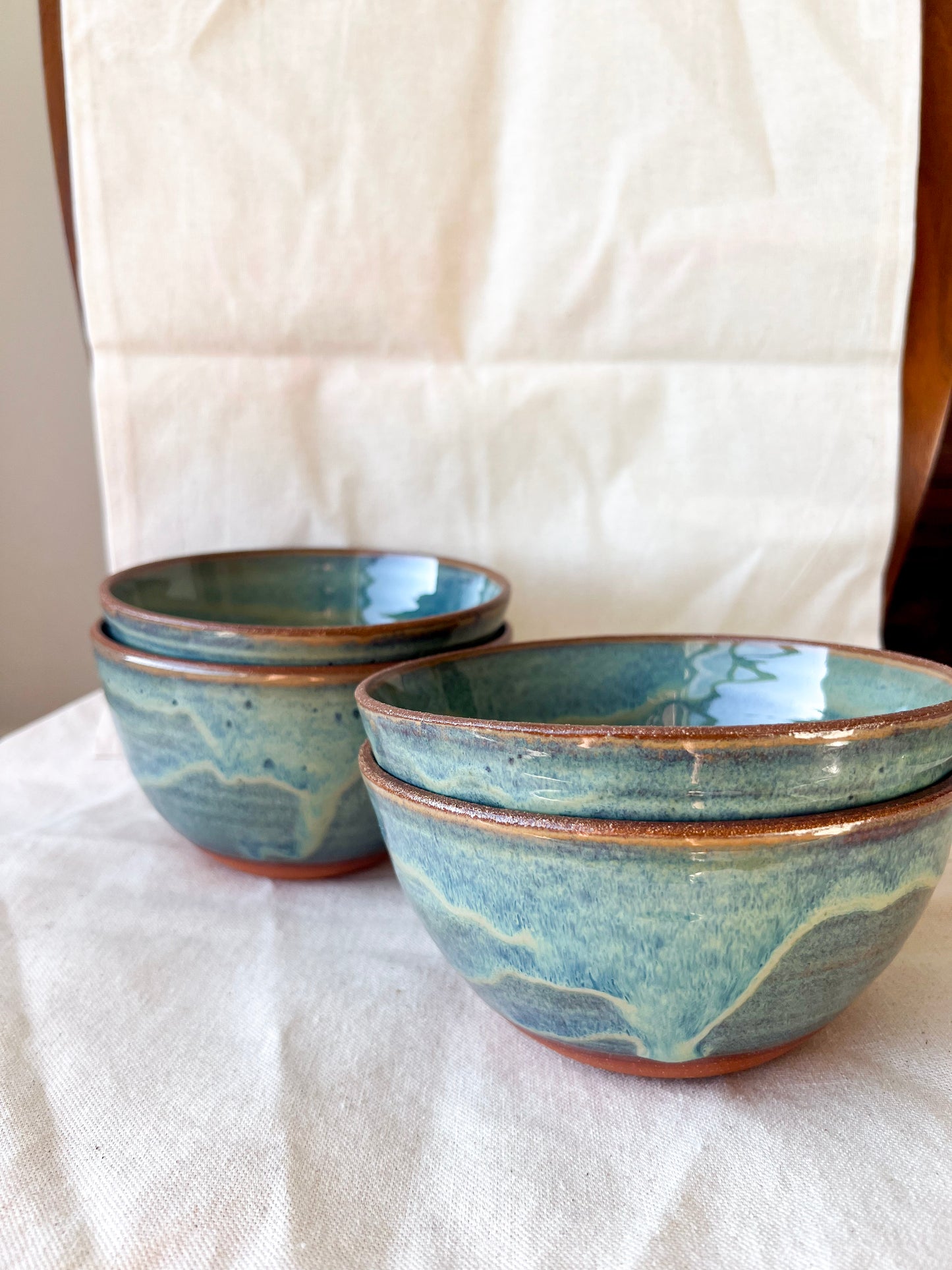 Ocean Bowls - Unglazed Rim (Seconds)