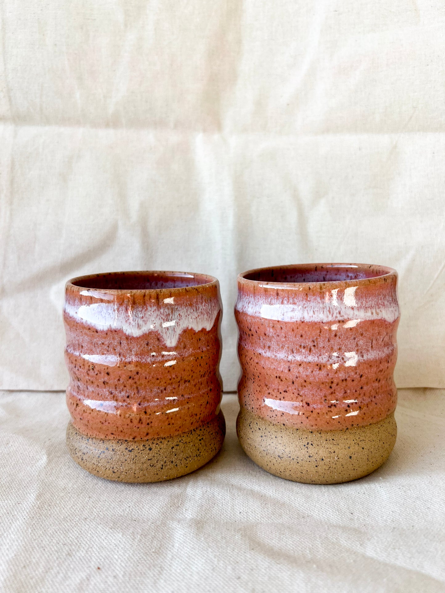 Peach Wavy Cup (Small)