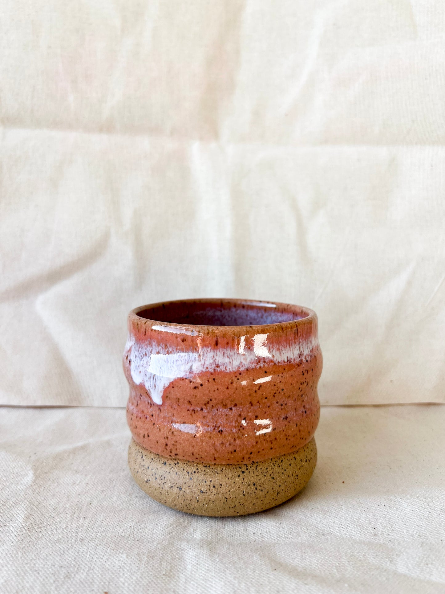 Peach Wavy Cup (Wide)