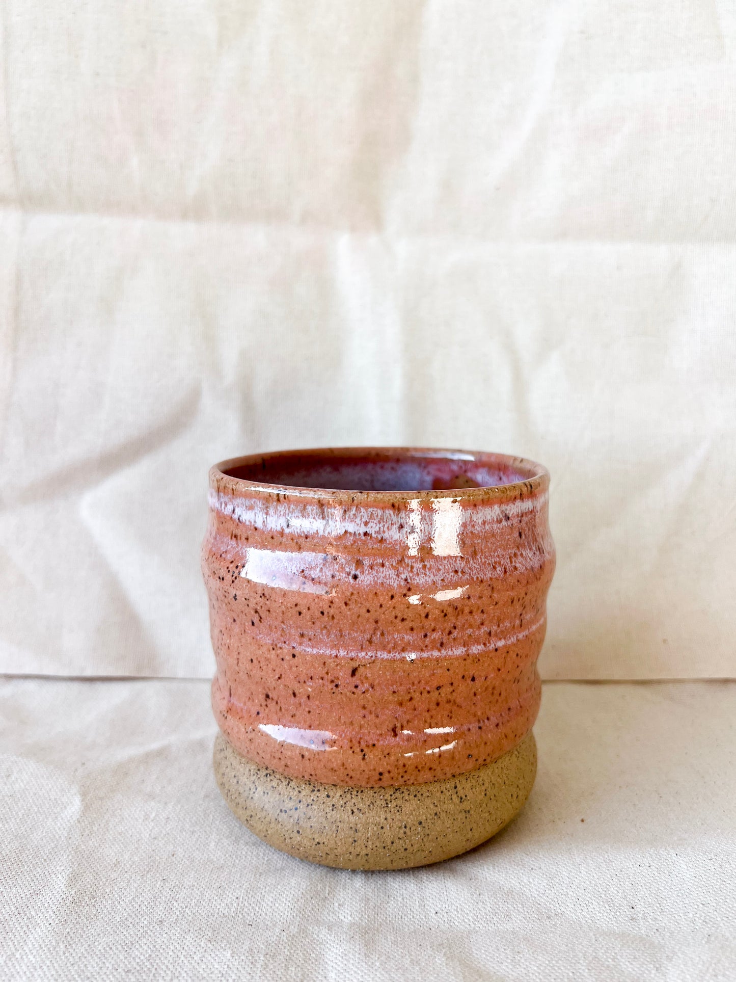 Peach Wavy Cup (Wide)
