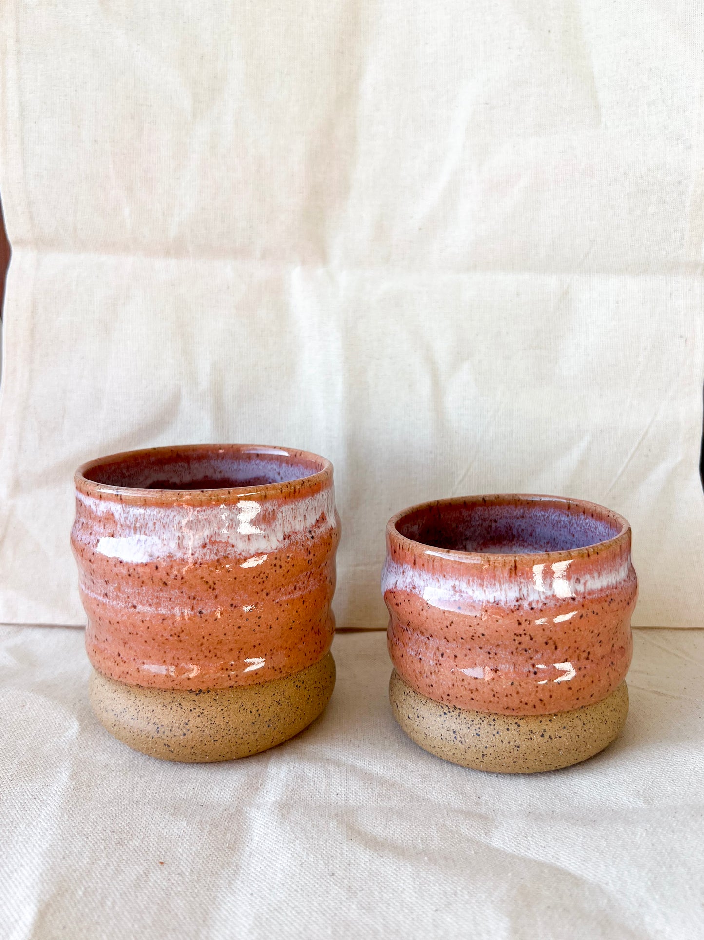 Peach Wavy Cup (Wide)