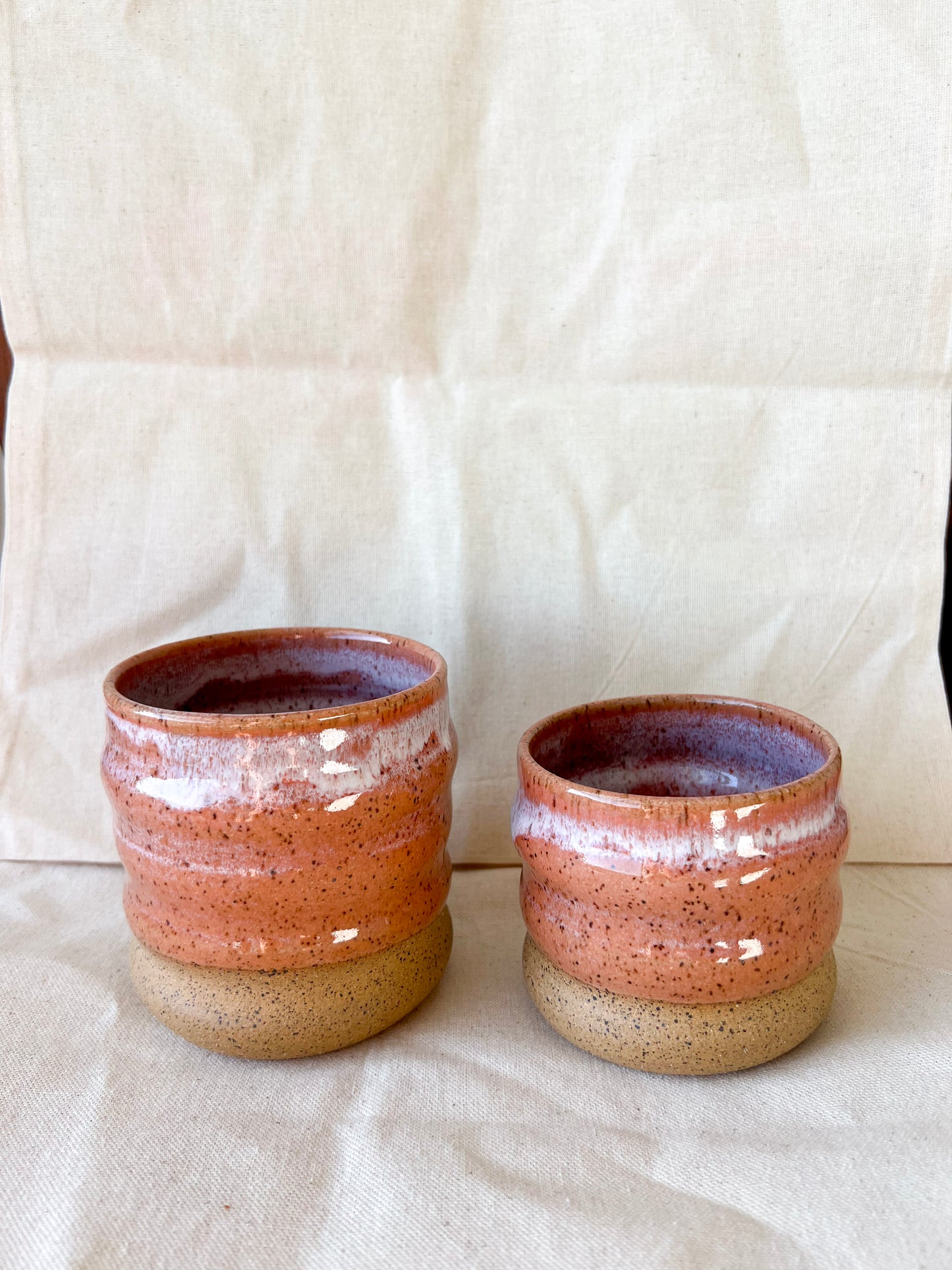 Peach Wavy Cup (Wide)