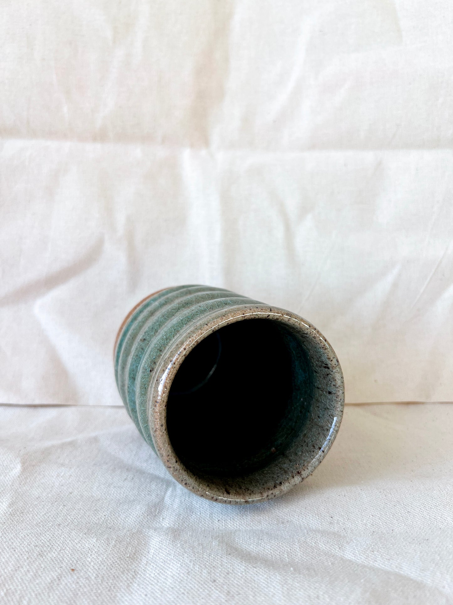 Sea Glass Wavy Vase (Small)