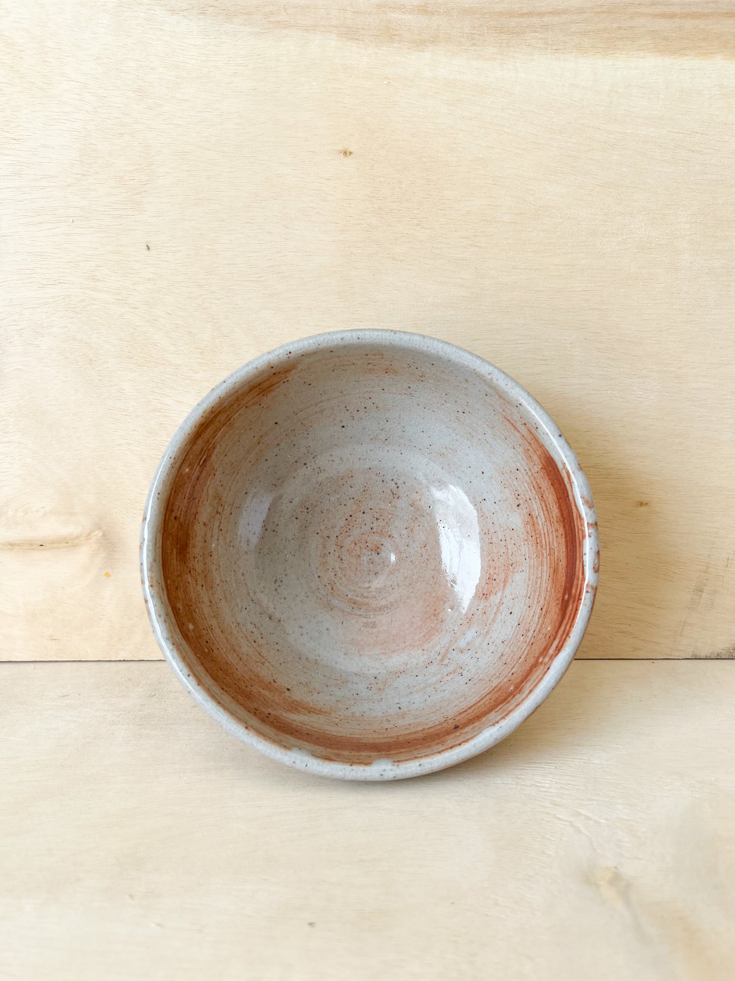 Carved Bowl in Sunset Shino