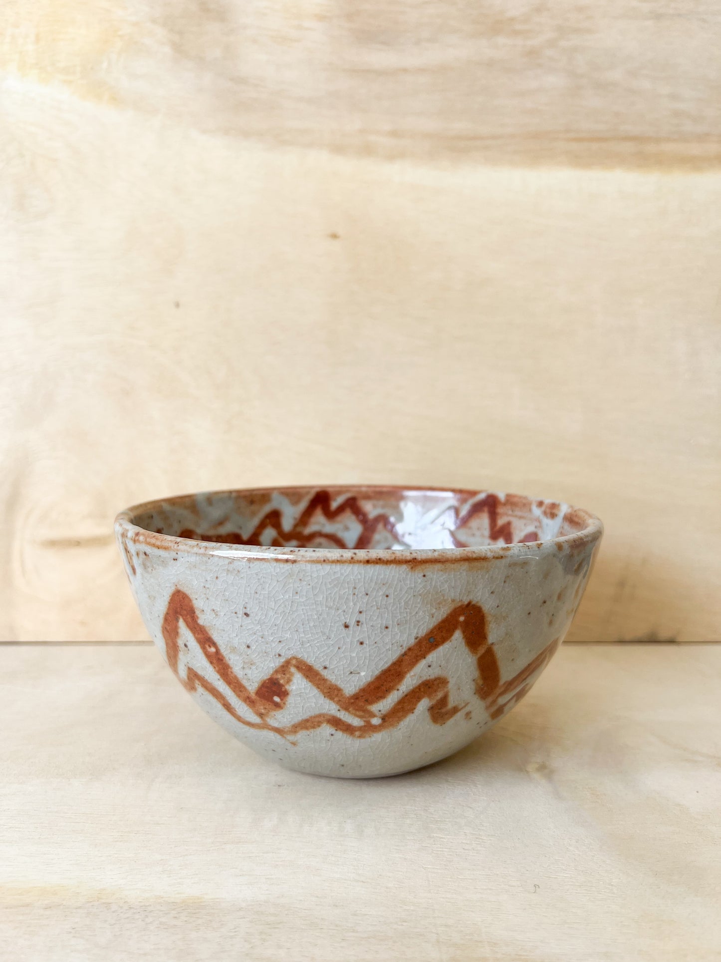 Mountain Bowl in Sunset Shino
