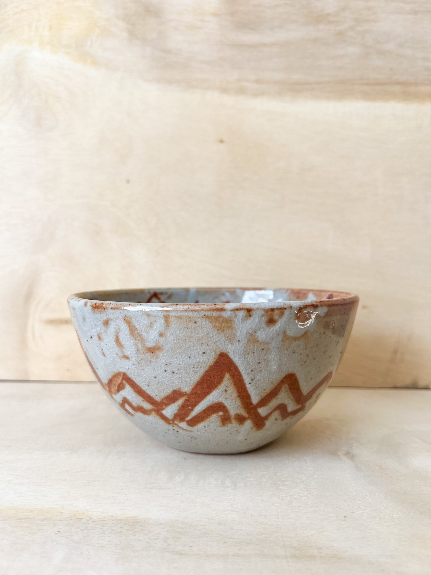 Mountain Bowl in Sunset Shino
