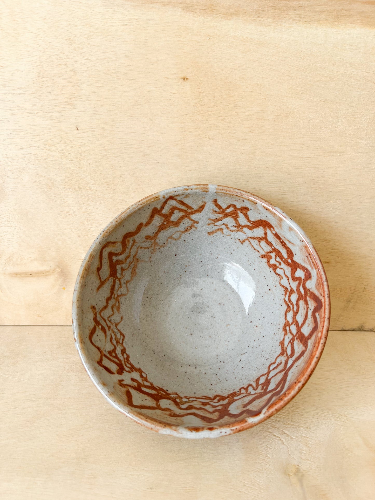 Mountain Bowl in Sunset Shino