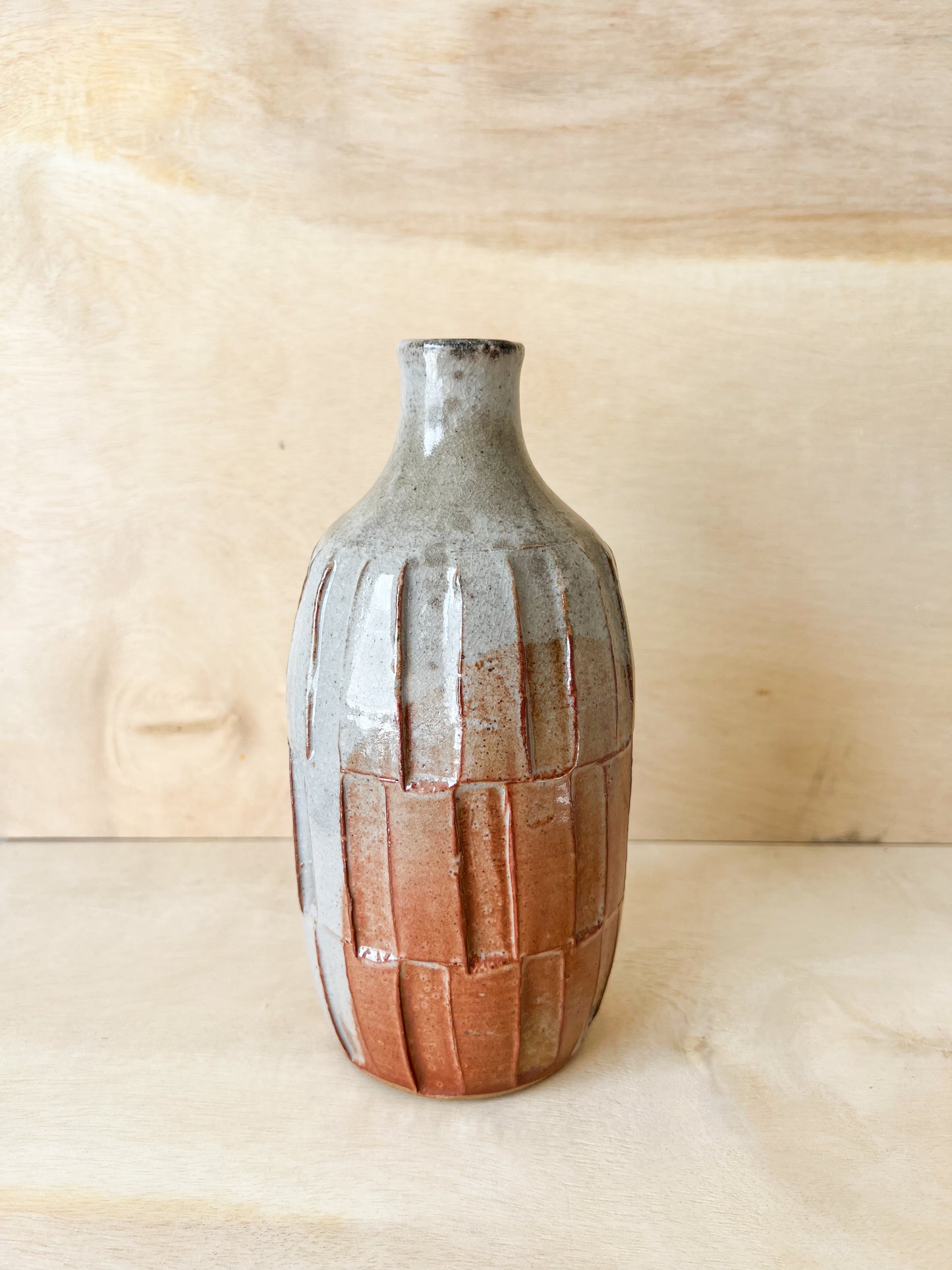 Sunset Shino Vase