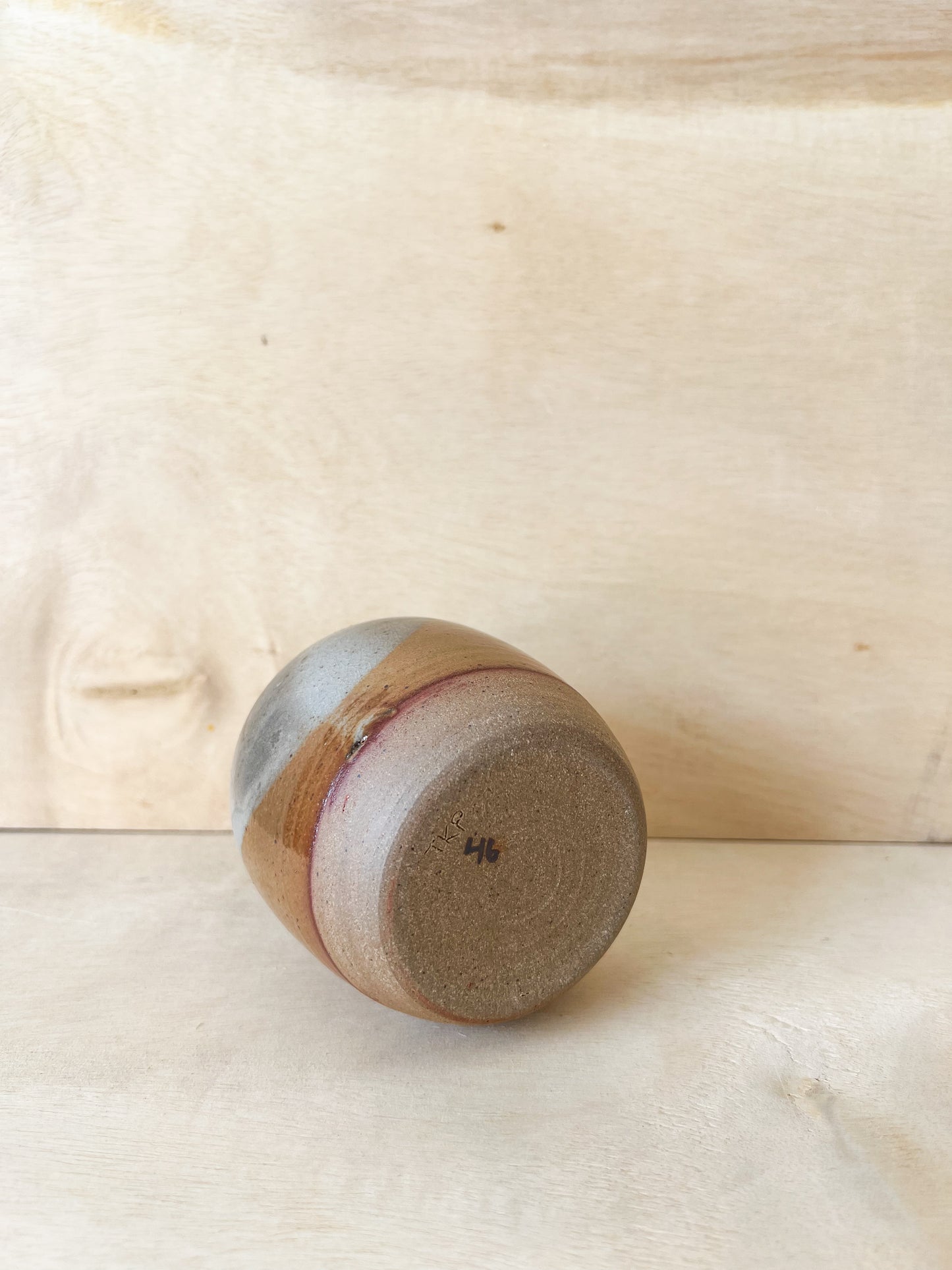 Small Vase in Split Sunset Shino
