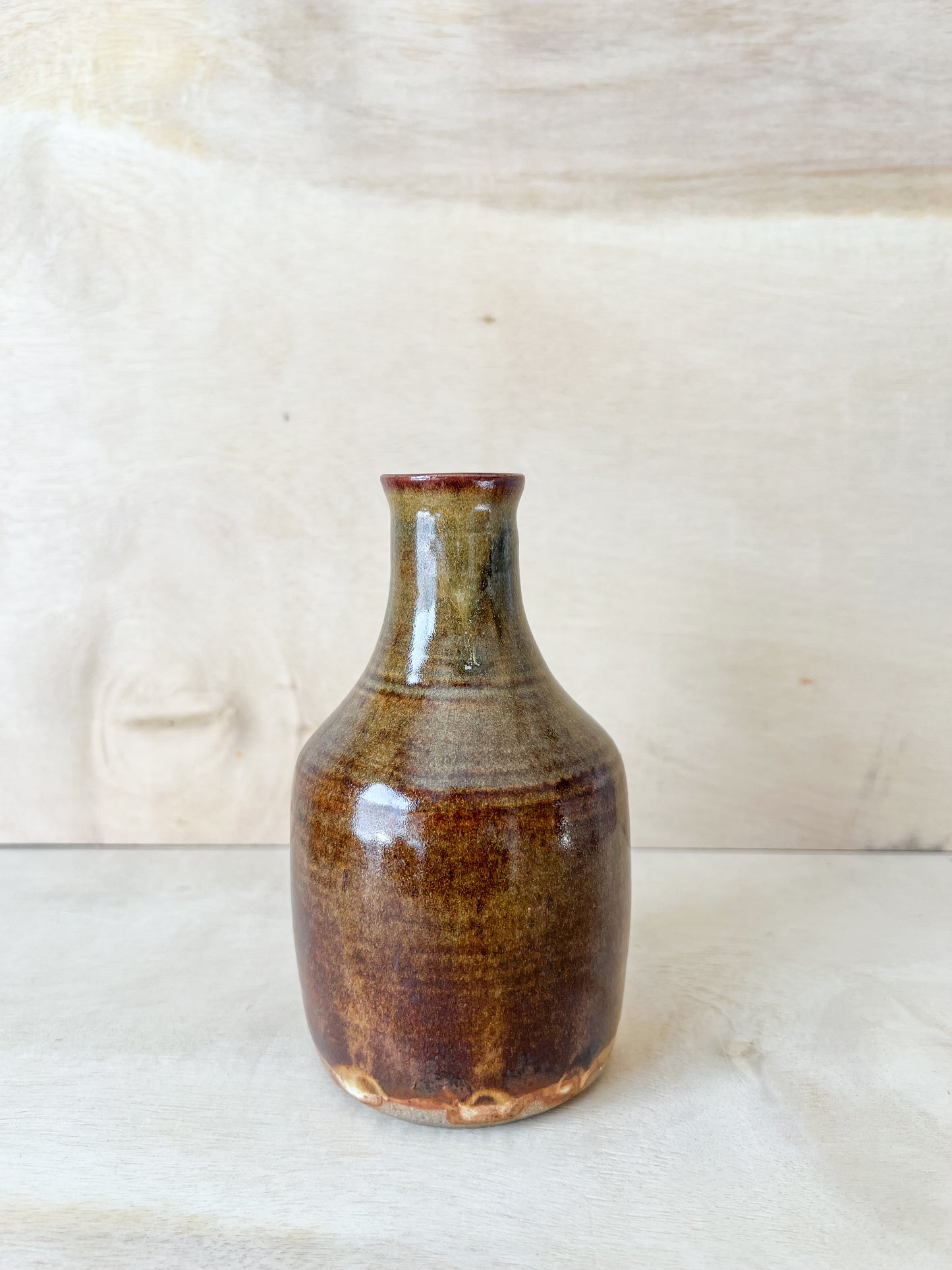 Small Vase in Greenish Brown