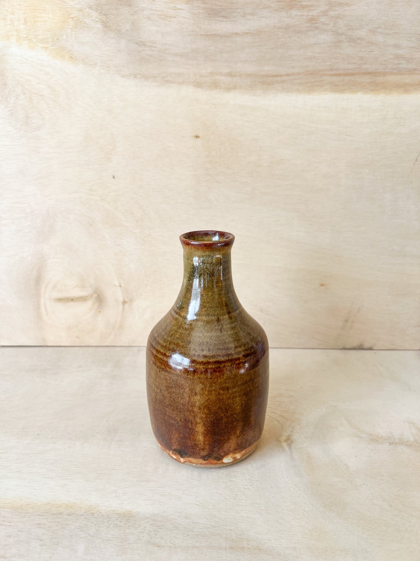 Small Vase in Greenish Brown