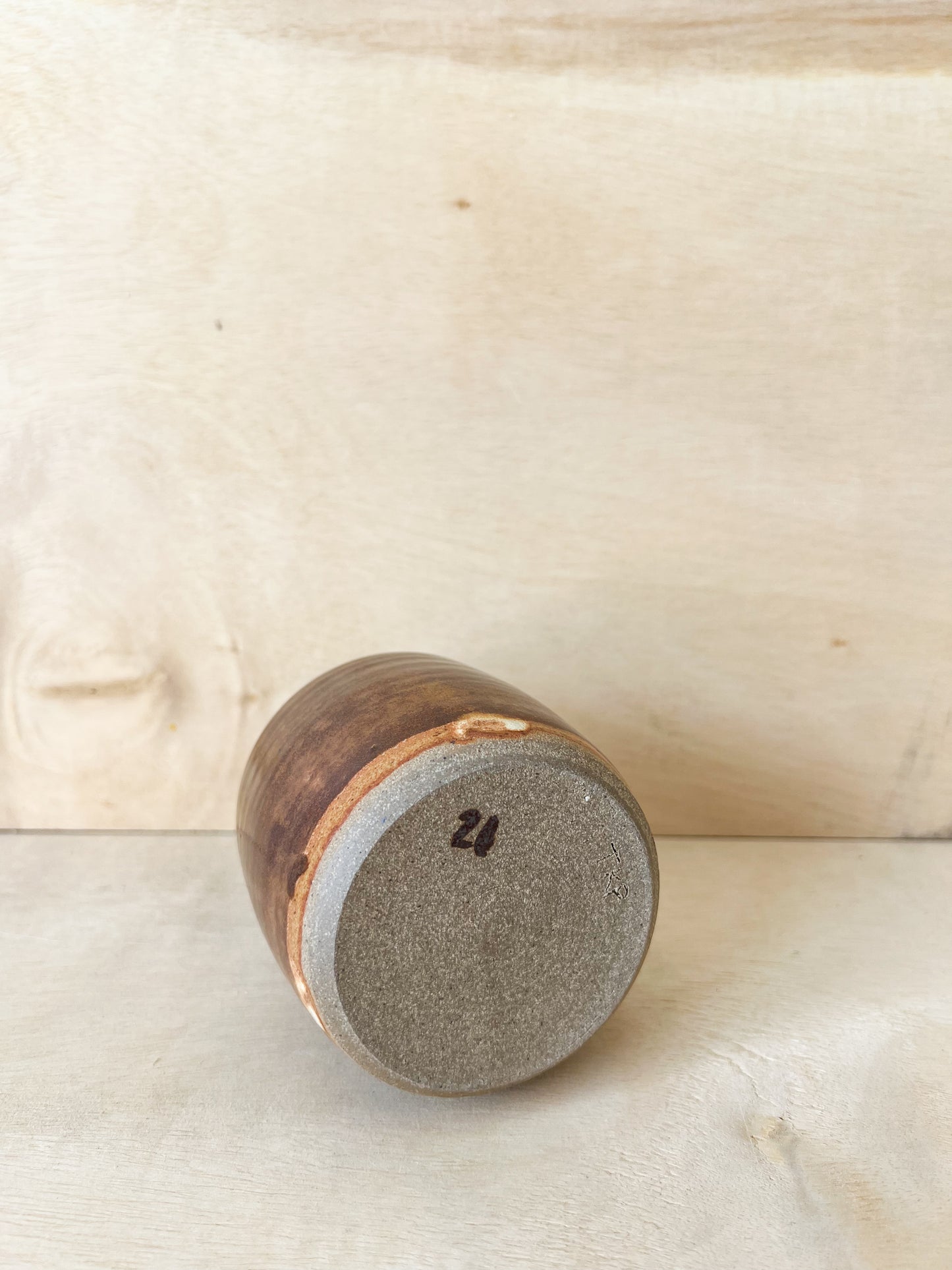 Small Vase in Greenish Brown