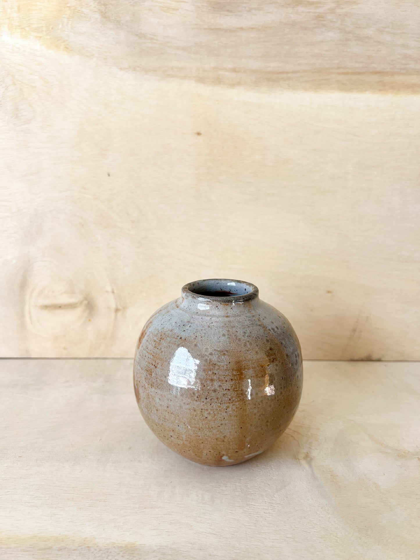 Mini Sunset Shino Moon Jar