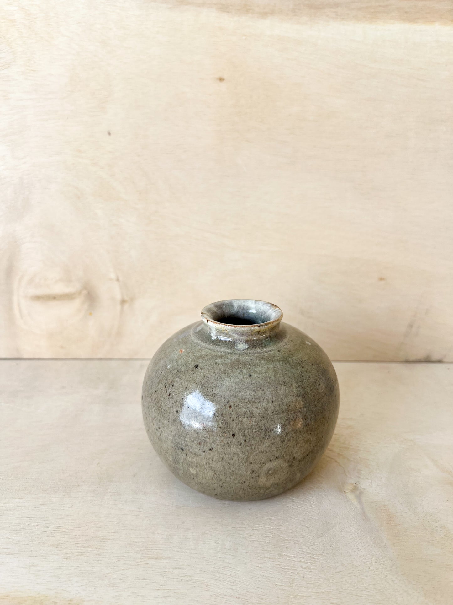 Mini Soft Green/Grey Moon Jar
