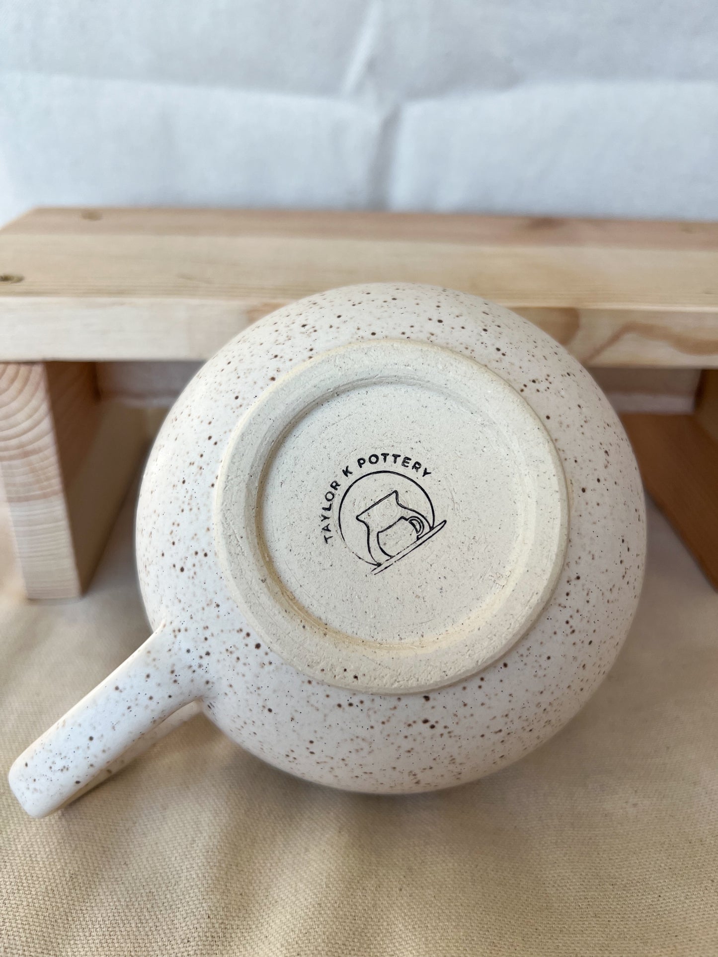 Speckled White Matte Soup Mug