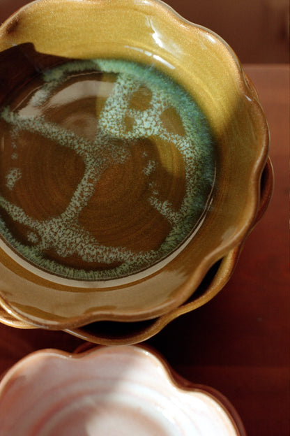 Olive Sky Wavy Plate