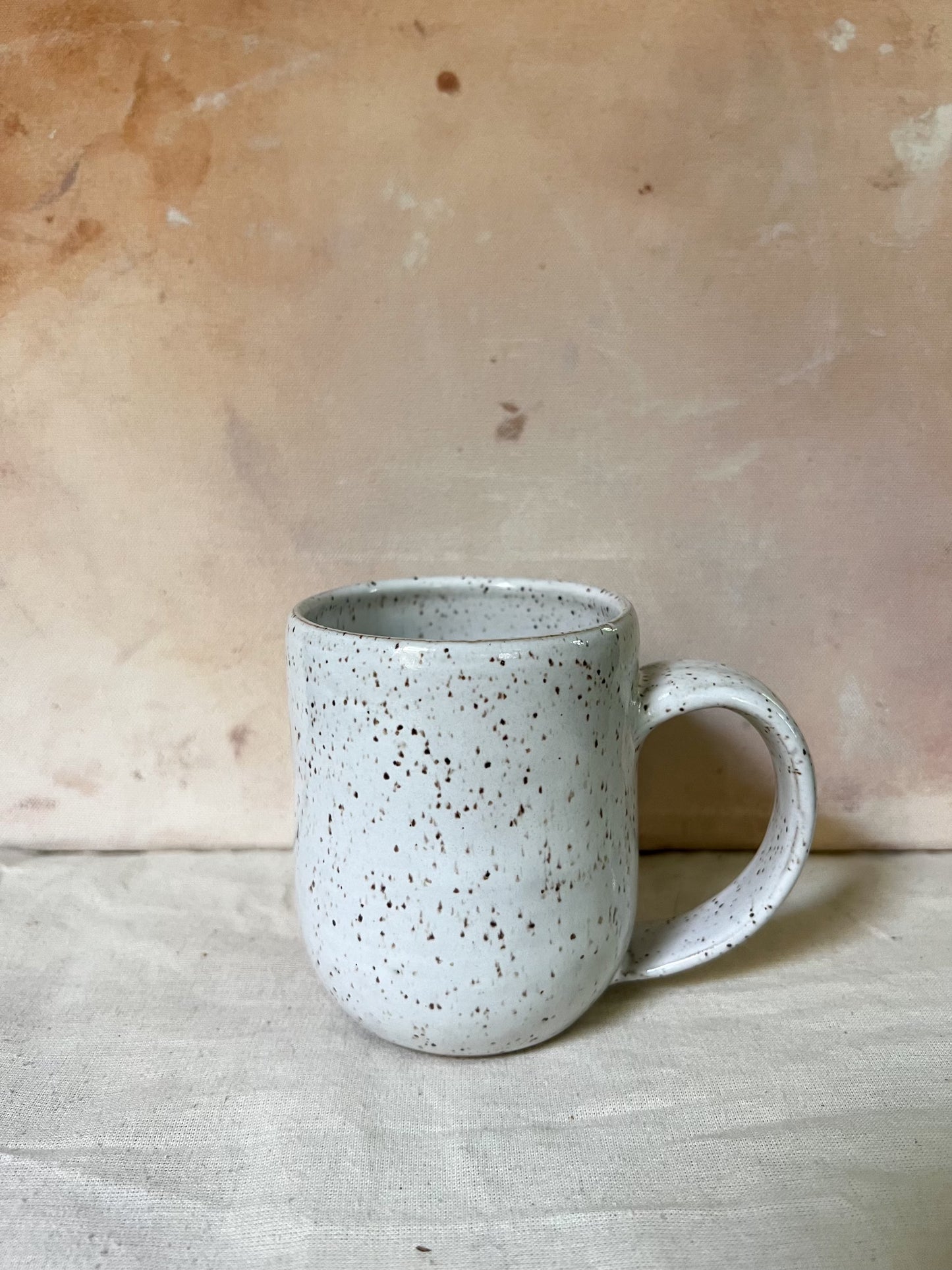 Speckled White Mug