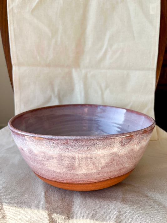 Milky Rose Serving Bowl