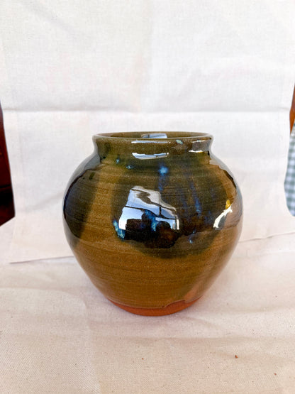 Olive Blue Moon Jar