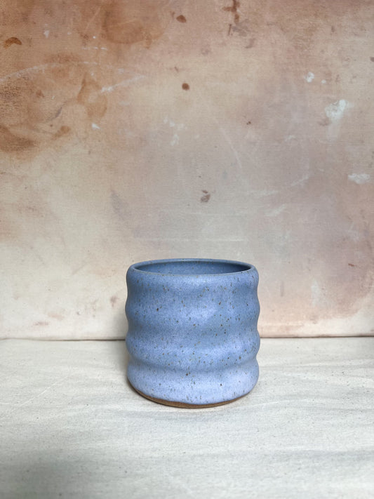 Speckled Lavender Wavy Cup