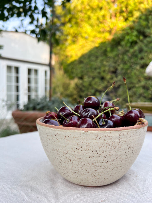 Speckled White Matte Bowls