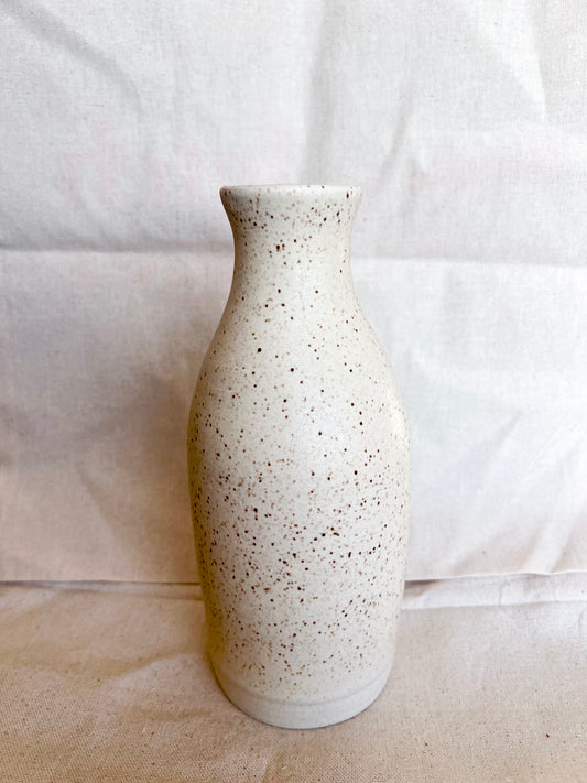 Speckled White Vase