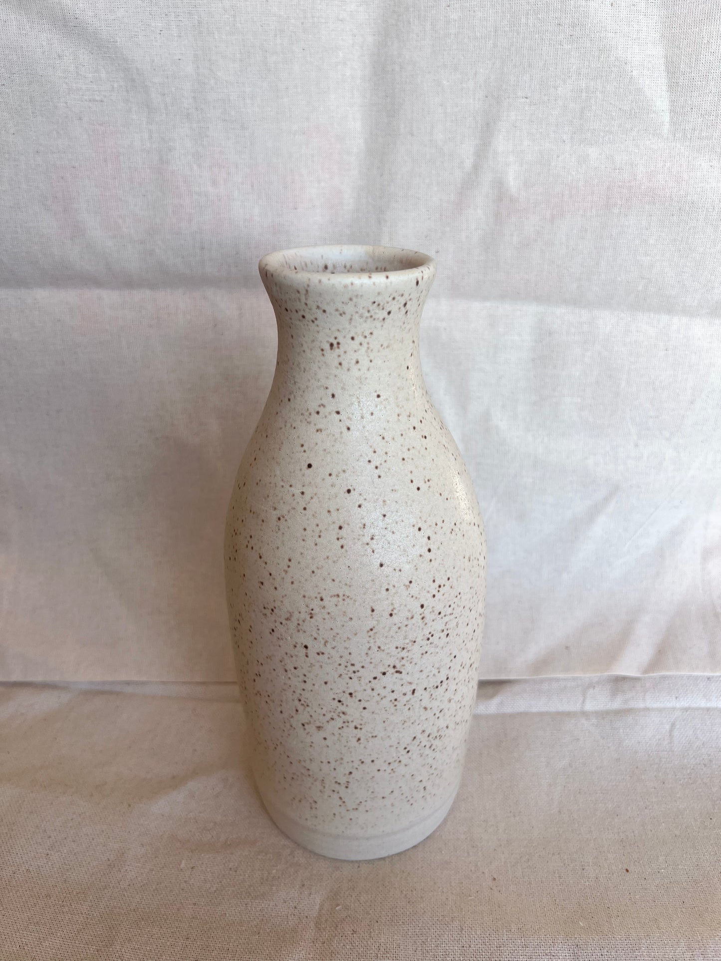 Speckled White Vase