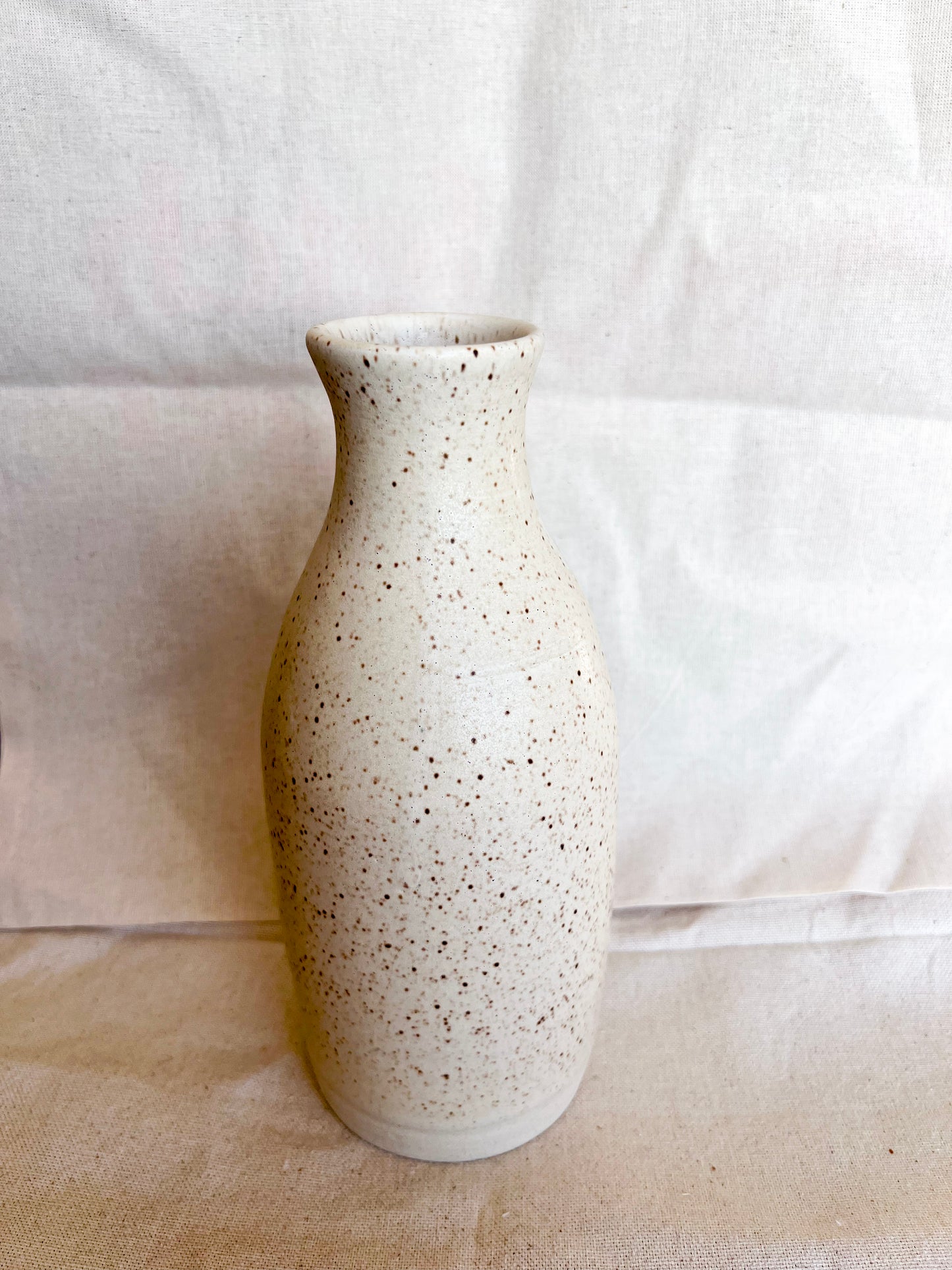 Speckled White Vase