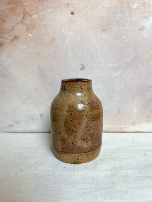 Desert Brown Small Bottle Vase