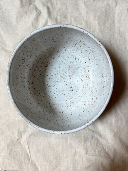 Speckled White Bowl (Single bowl)