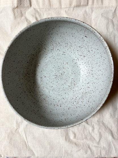 Matte Speckled White Bowl (Medium) (Seconds)