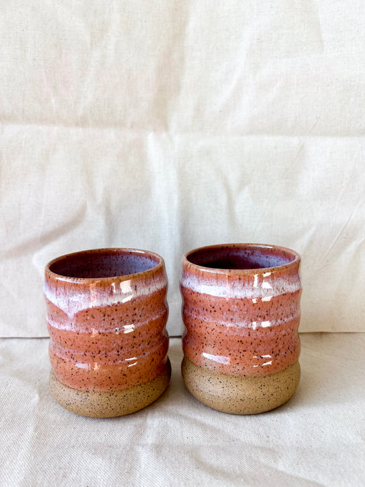Peach Wavy Cup (Small)