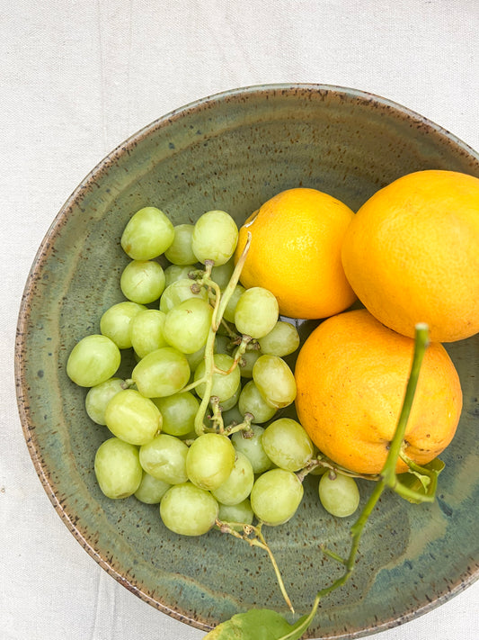 Speckled Seafoam Serving Bowl
