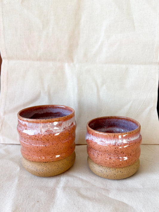 Peach Wavy Cup (Wide)
