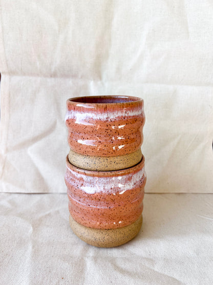 Peach Wavy Cup (Wide)