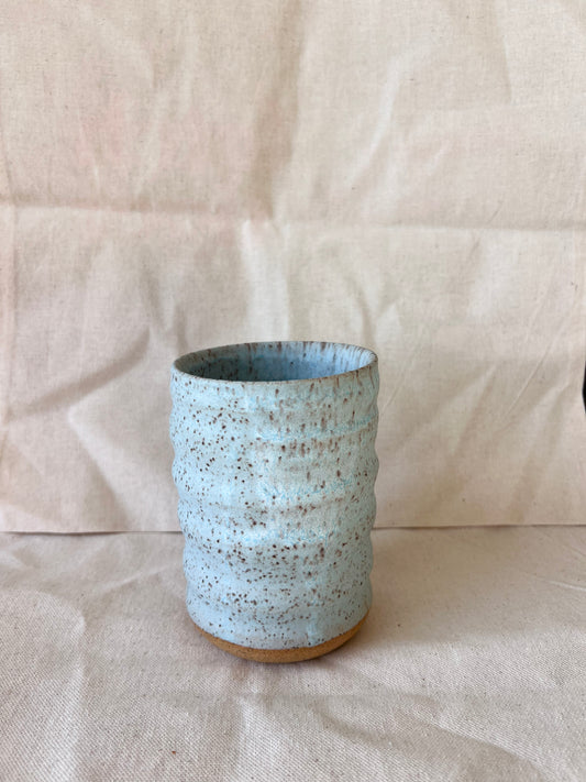 Aqua Wavy Vase (Small)