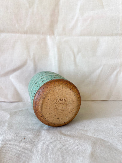 Bright Green Wavy Vase (Small)