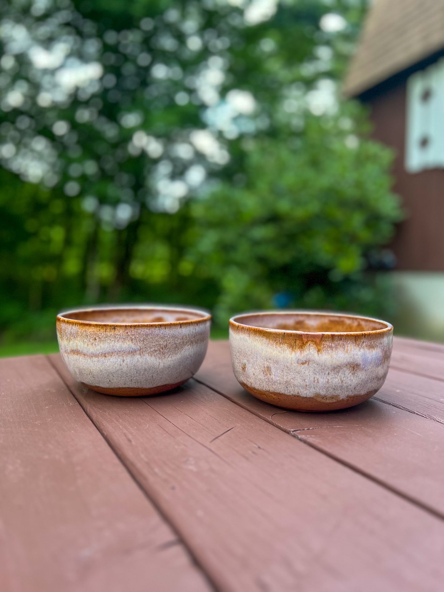 Set of Two (2) Bowls in Desert Rose