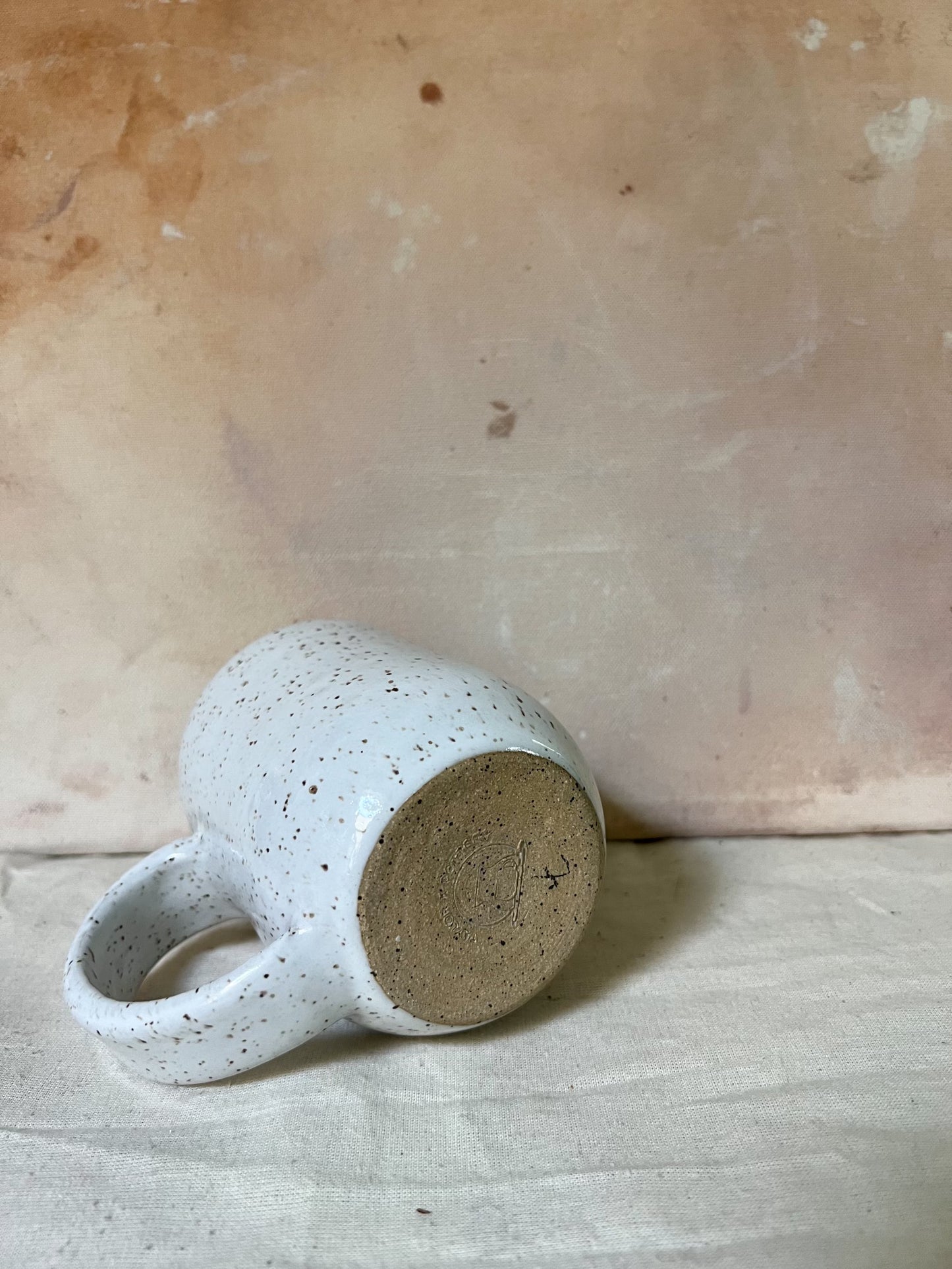 Speckled White Mug