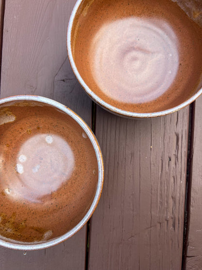 Set of Two (2) Bowls in Desert Rose