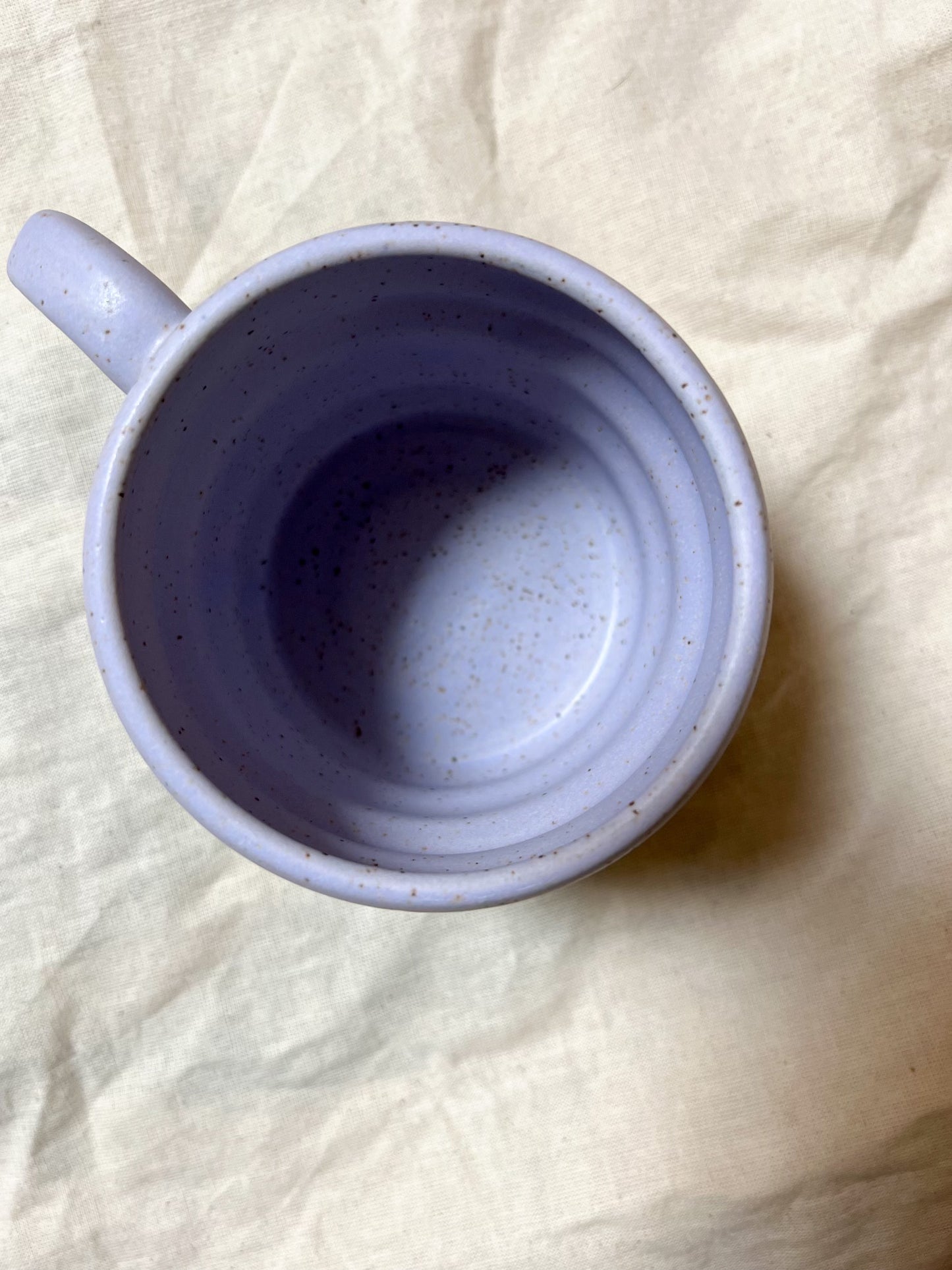 Speckled Lavendar Wavy Mug