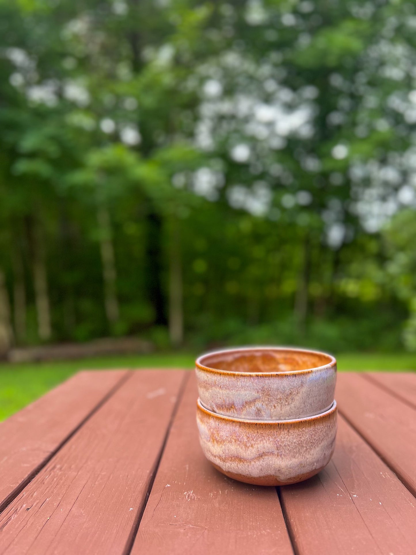 Set of Two (2) Bowls in Desert Rose