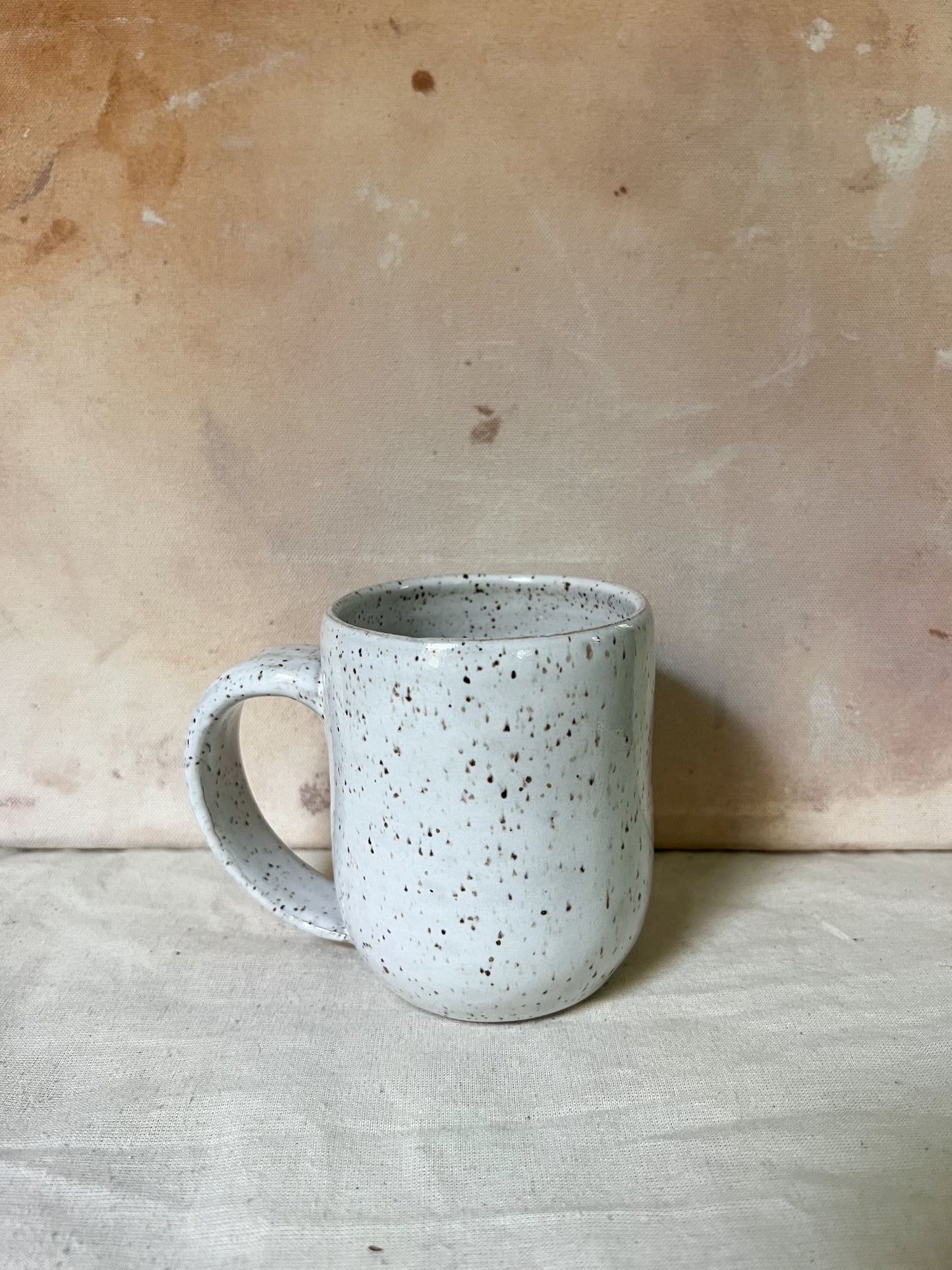 Speckled White Mug