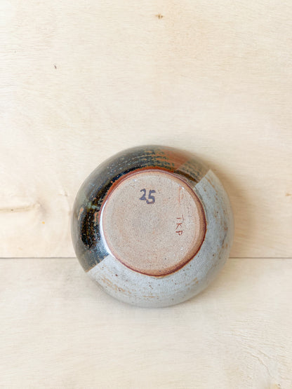 Small Bowl in Split Tenmoku/Shino