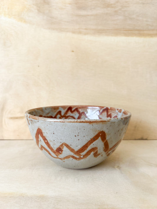 Mountain Bowl in Sunset Shino