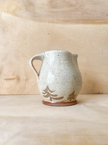 Small Tree Pitcher in White