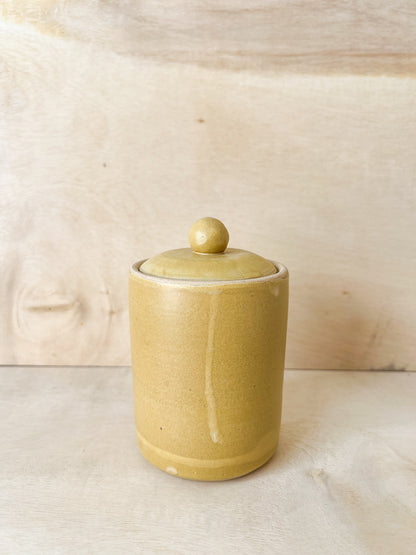 Small Butter Yellow Jar